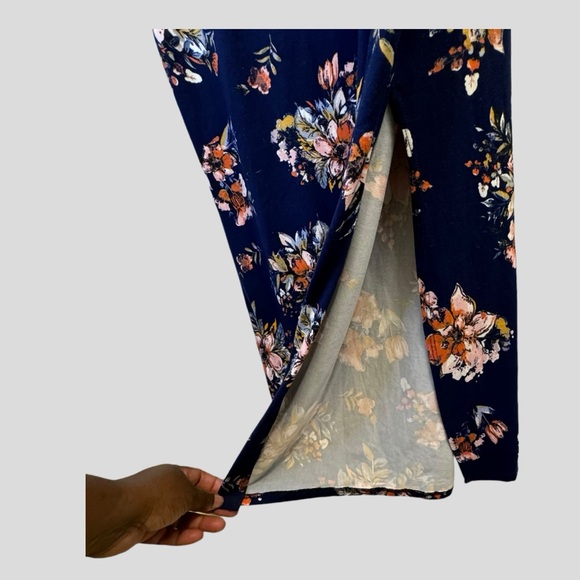 Active Pro Women's Dress Size 2X Blue Floral Crewneck Short Sleeves - Picture 6 of 12